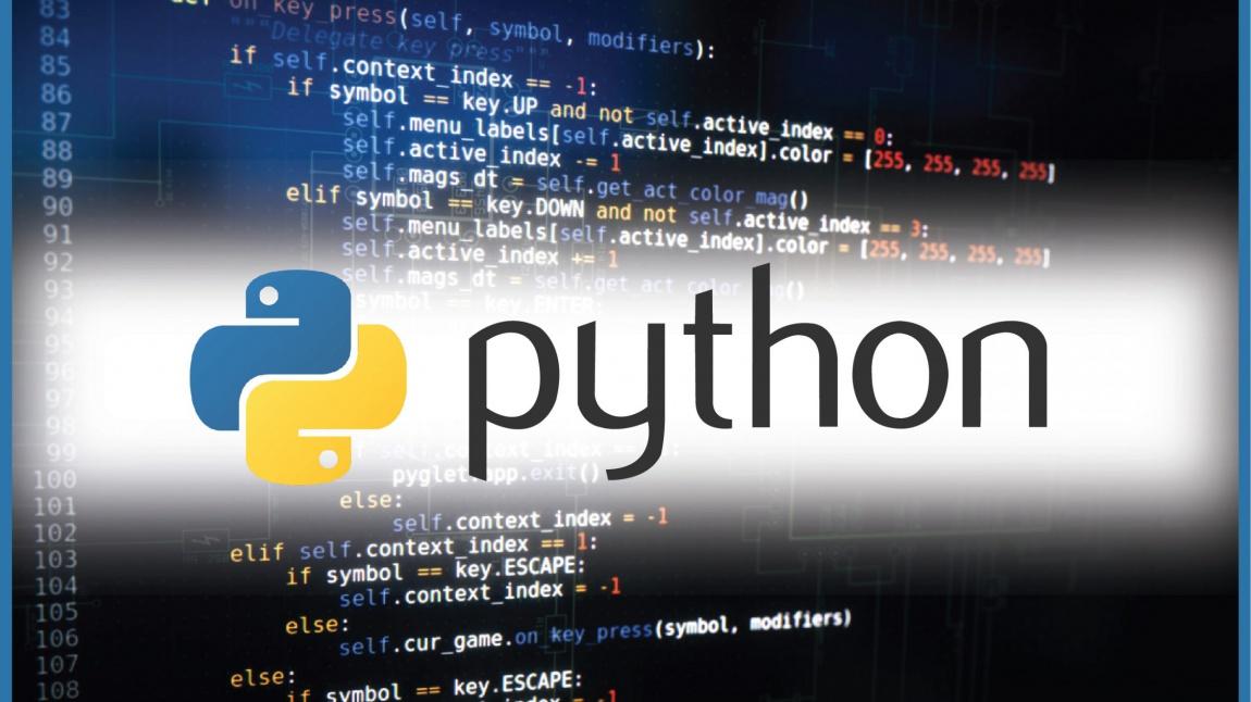Python ile yazılım geliştiriyoruz.