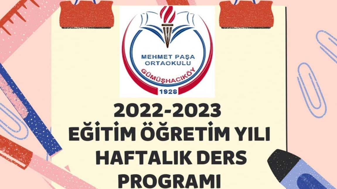 2022-2023 Ders Programları